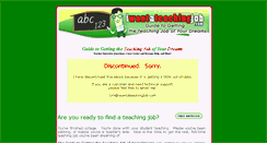 Desktop Screenshot of iwantateachingjob.com